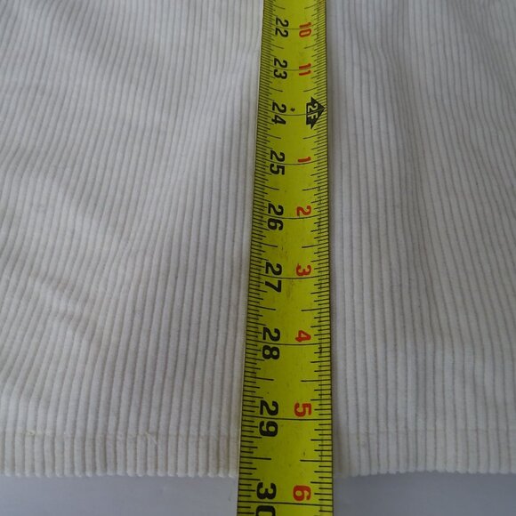 Zara Beige Button Up Collared Corduroy Shirt Men Size L Long Sleeve - Picture 7 of 7